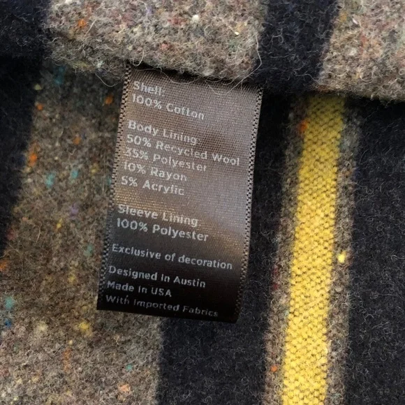 Flint and Tinder Wool Lined Waxed Trucker Jacket - Picture 10 of 12